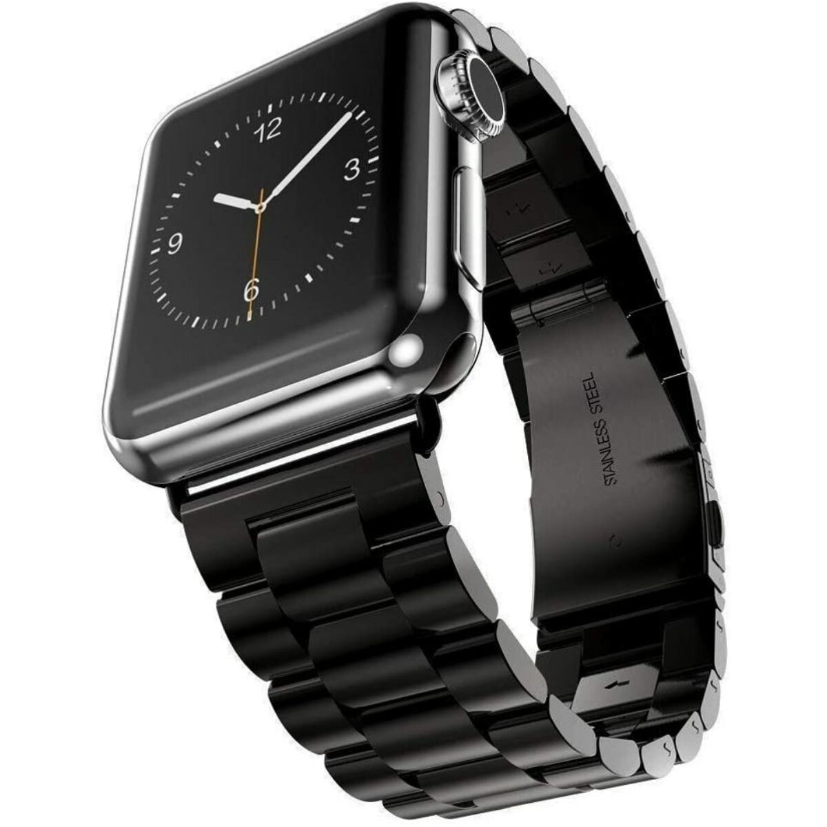 Kép 1/2 - Ringke Apple Watch óraszíj 38 mm/40mm, Metal One Stainless Steel, fekete