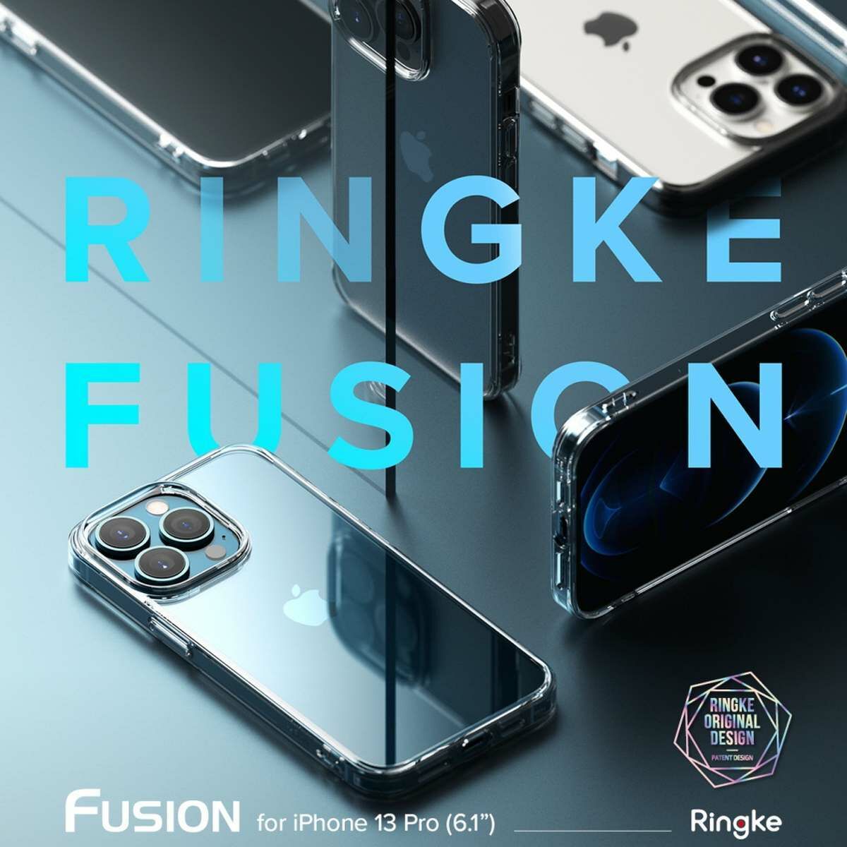 Kép 6/13 - Ringke iPhone 13 Pro tok, Fusion, Átlátszó