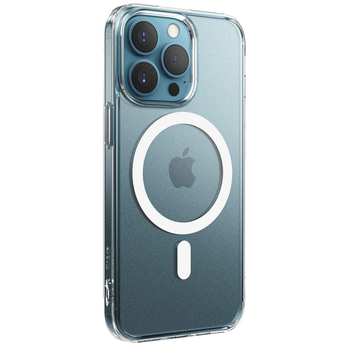 Kép 12/12 - Ringke iPhone 13 Pro tok, Fusion Magnetic, MagSafe töltő felvevő funkció (töltő és kábel nélkül), Matt átlátszó