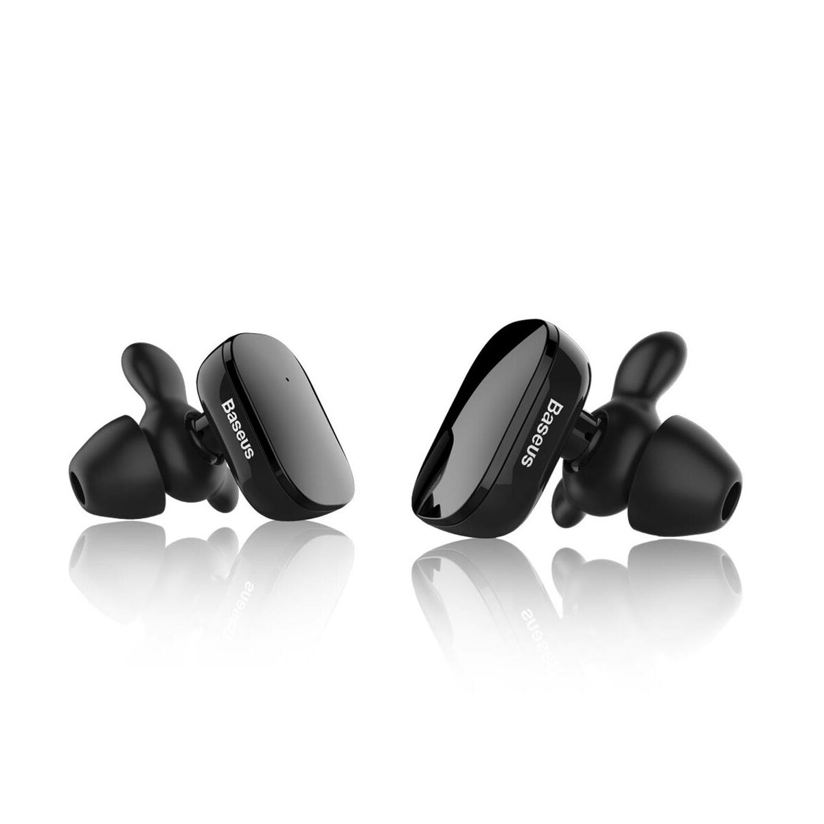 Kép 1/10 - Baseus fülhallgató, Bluetooth Encok W02, Truly Wireless Touch Control, Binaural, zajcsökkentés, HD hang, BT 4.2, fekete (NGW02-01)