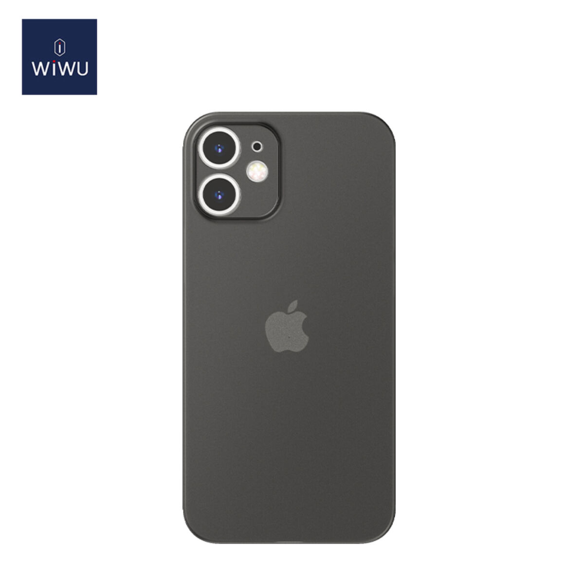 Kép 1/2 - WiWU iPhone 12 mini tok, Nano Skin, átlátszó fekete