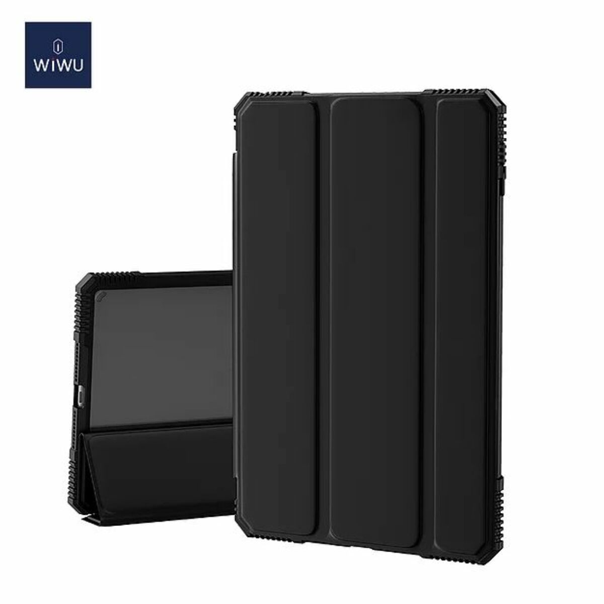 WiWU iPad 9.7 (2017/18) tok, Alpha Slim Tough Folio, ütésálló, fekete 