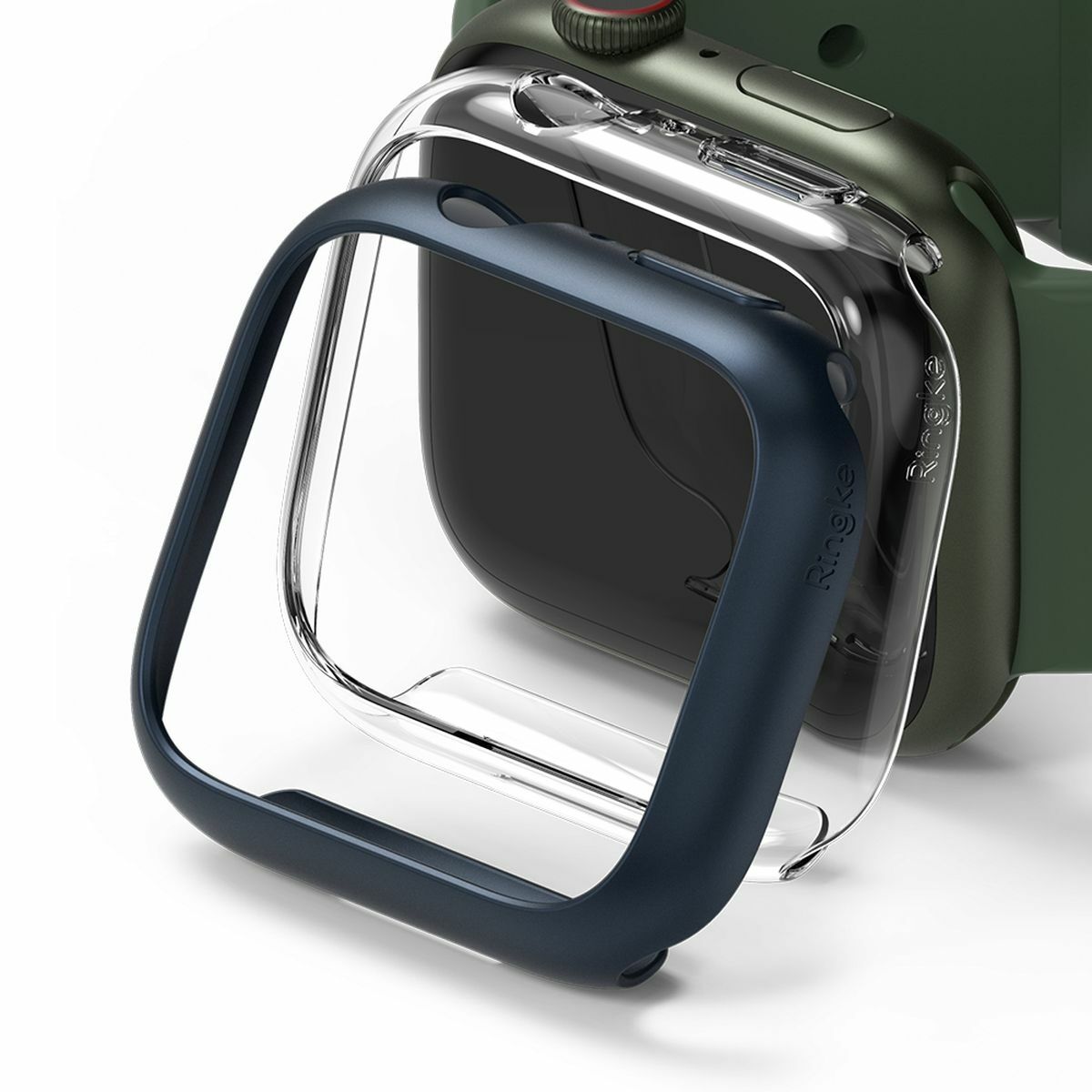 Kép 1/12 - Ringke Watch 7 Series, tok, 41 mm, Slim (2db/csomag), Átlátszó/Kék
