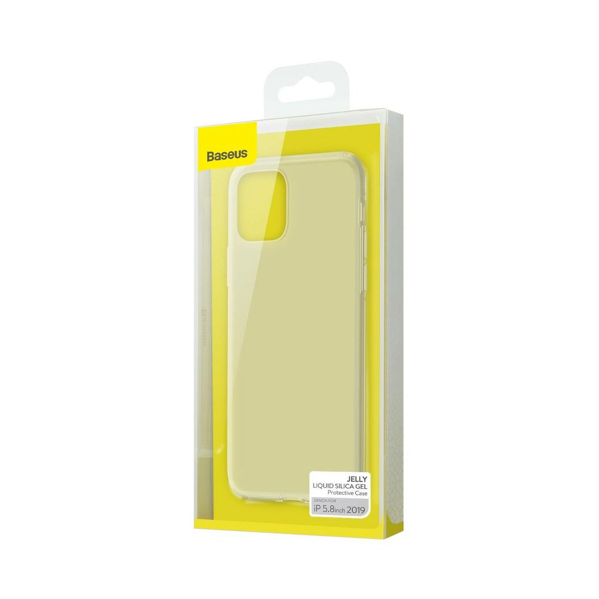Baseus iPhone 11 Pro tok, Jelly Liquid Silica Gel Protective tok, átlátszó fehér (WIAPIPH58S-GD02