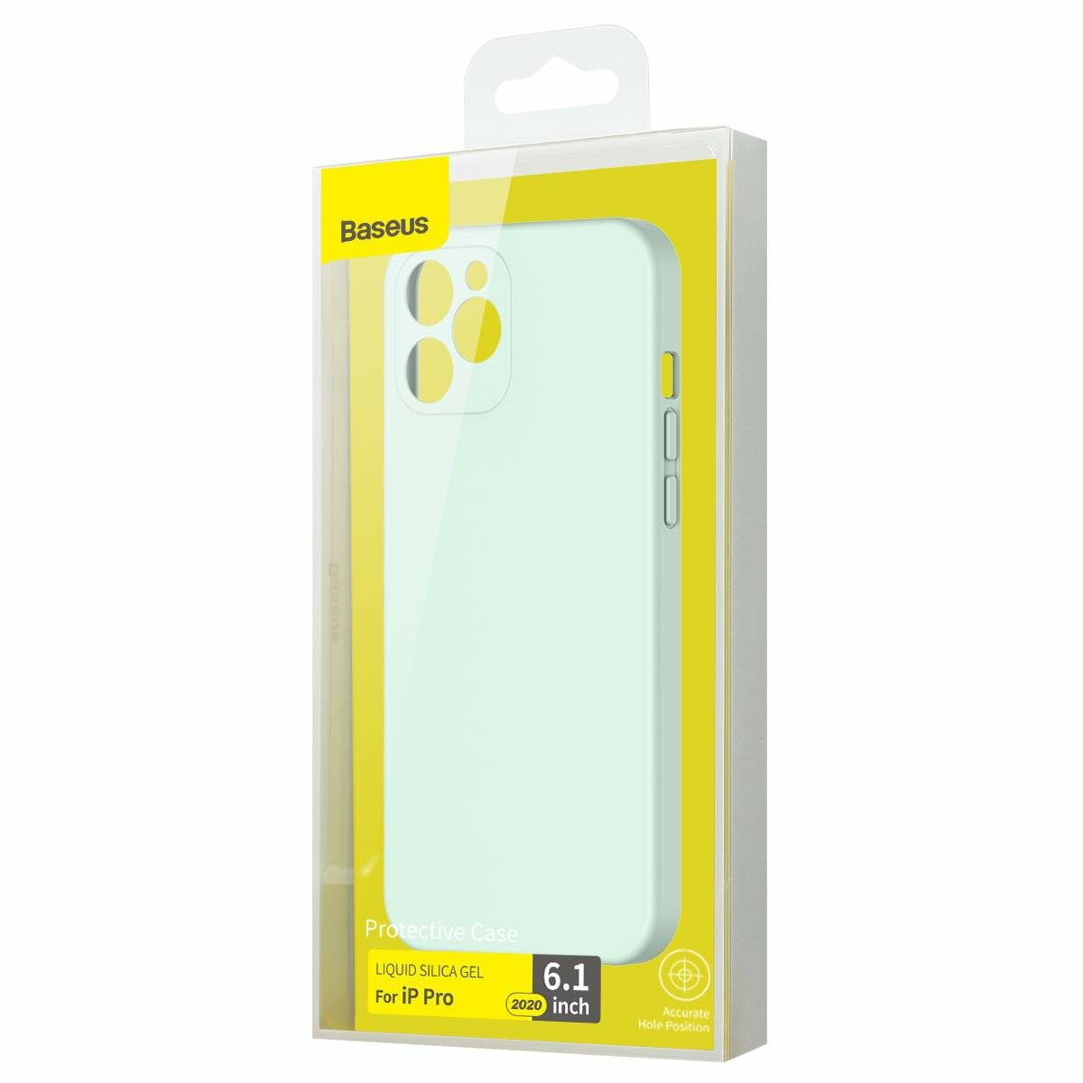Baseus iPhone 12/12 Pro tok, Liquid Sicila Gel, menta zöld (WIAPIPH61P-YT6B)