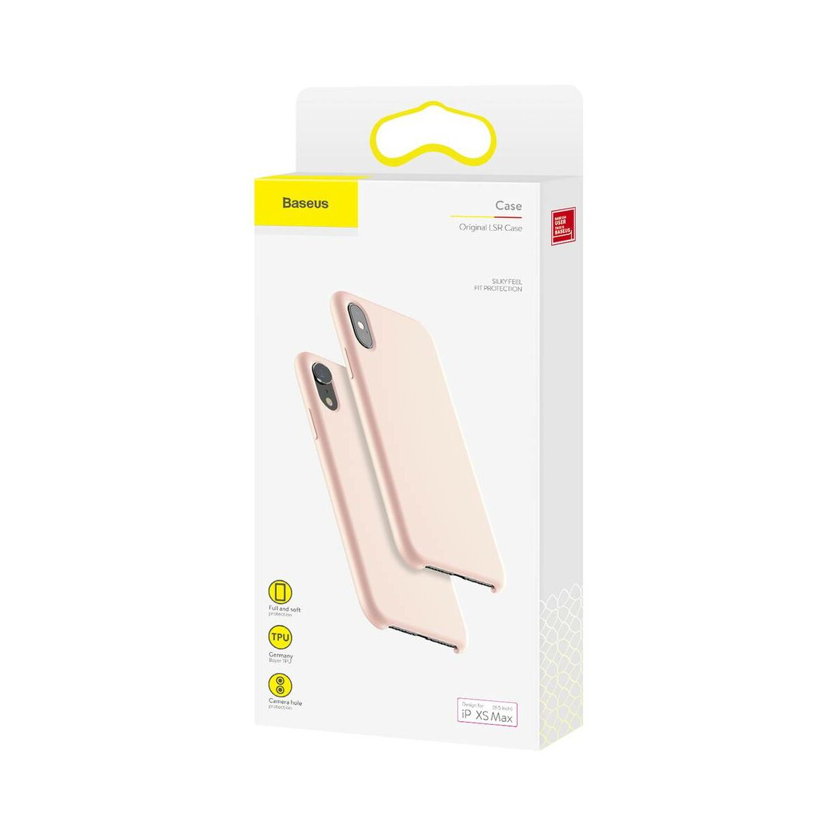 Baseus iPhone XS Max tok, Original LSR, rózsaszín (WIAPIPH65-ASL04)