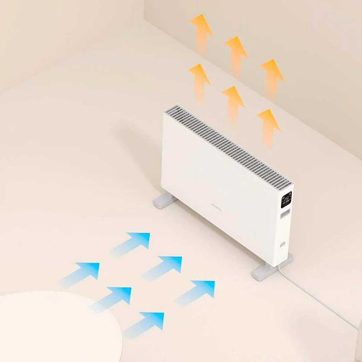 Kép 3/4 - Xiaomi 1S Smartmi Digital Edition, elektromos hősugárzó, fehér EU DNQZNB05ZM