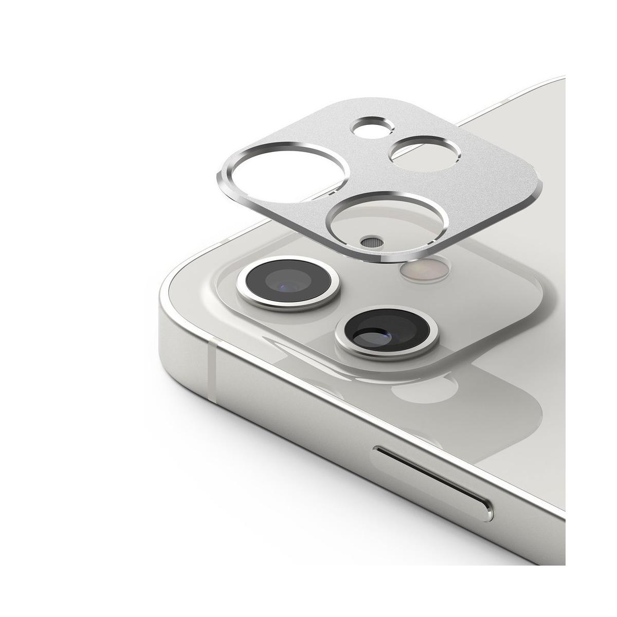 Ringke iPhone 12, Camera Styling, kamera sziget védő keret, Ezüst