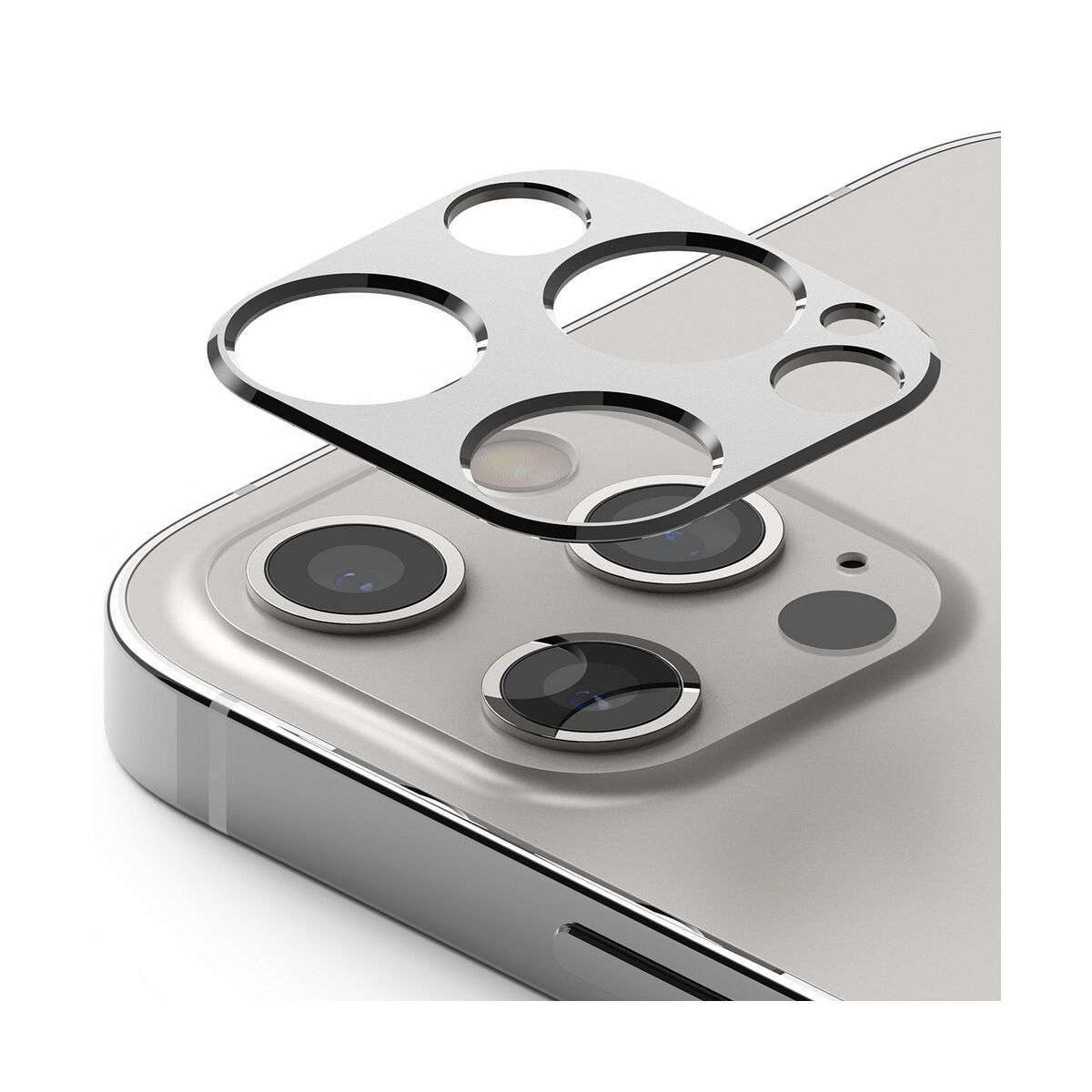 Ringke iPhone 12 Pro Max, Camera Stlying, kamera sziget védő keret, Ezüst