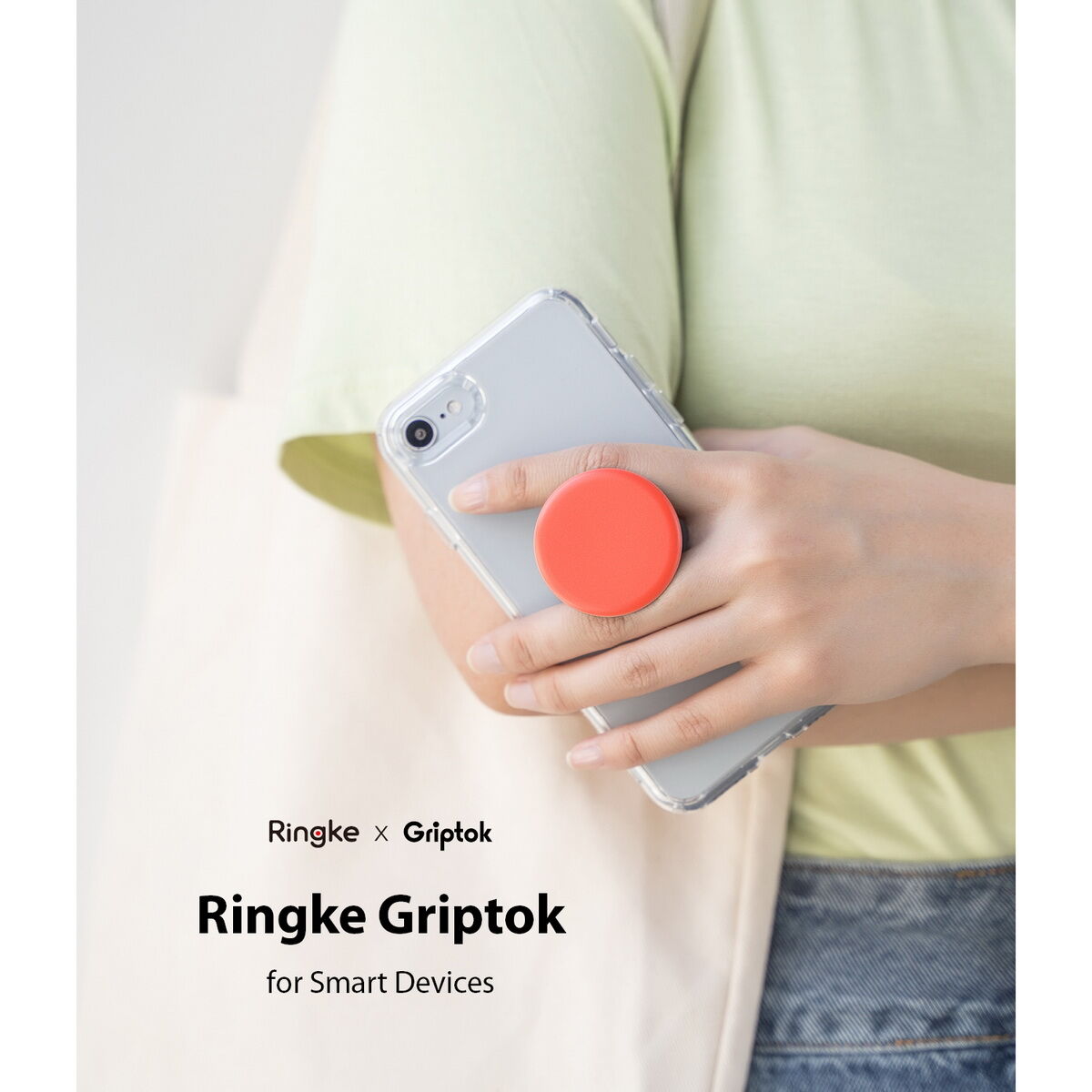 Kép 2/10 - Ringke telefon tartó telefon hátlapra, Griptok, Színes