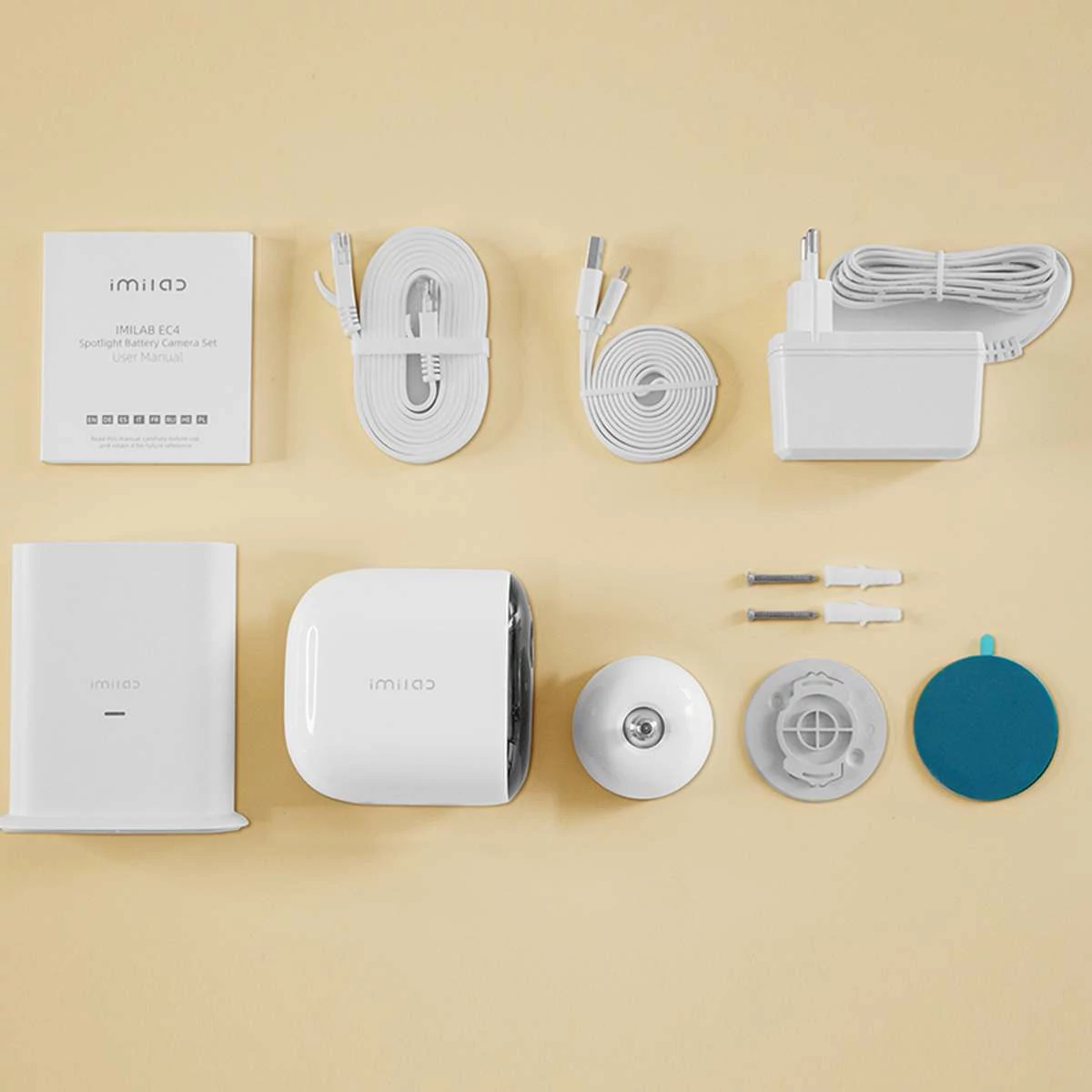 Kép 3/4 - Xiaomi IMILAB EC4 Wireless kültéri biztonsági kamera + gateway 2K fehér EU