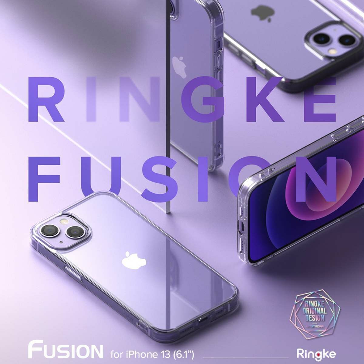 Kép 8/13 - Ringke iPhone 13 tok, Fusion, Átlátszó
