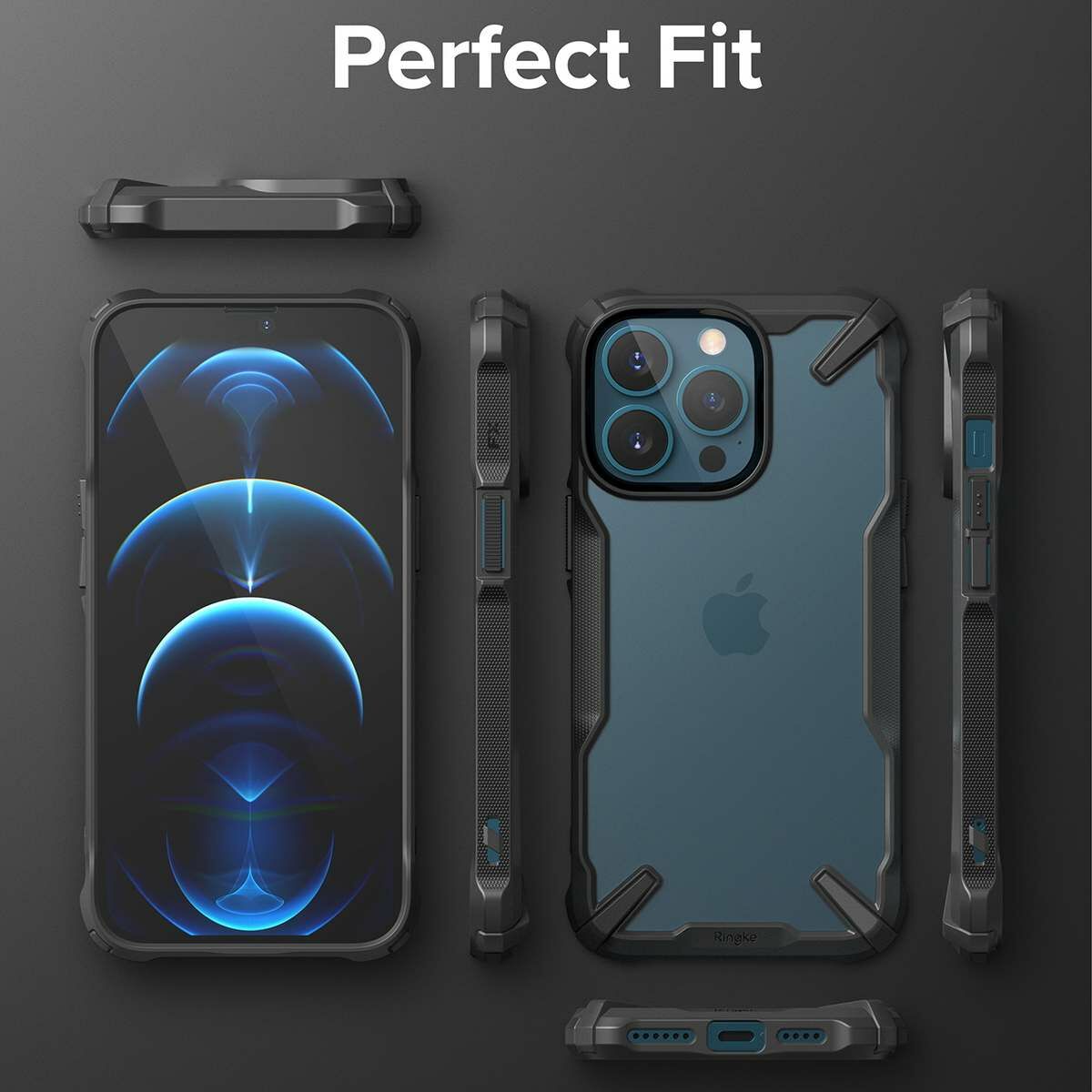 Ringke iPhone 13 Pro Max tok, Fusion X, Fekete