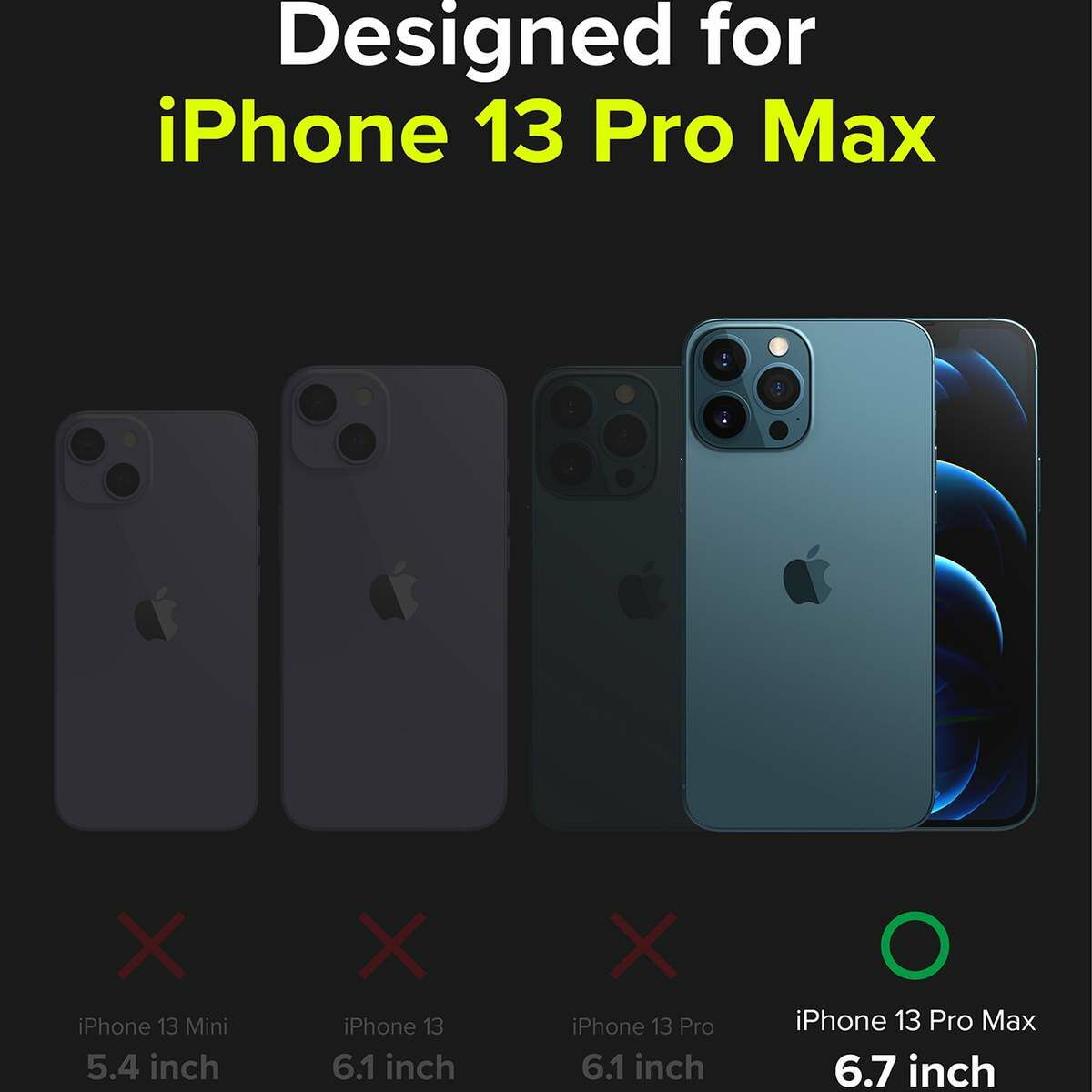 Kép 2/11 - Ringke iPhone 13 Pro Max tok, Fusion X, Fekete
