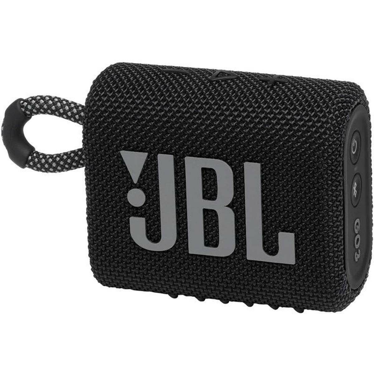Kép 1/5 - JBL Go 3 Bluetooth Wireless Speaker, hordozható hangszóró fekete EU