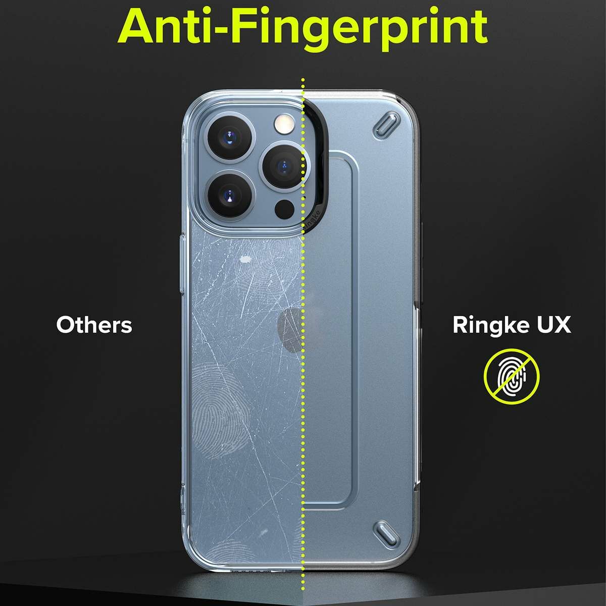 Kép 4/6 - Ringke iPhone 13 Pro Max tok, UX, Matt átlátszó