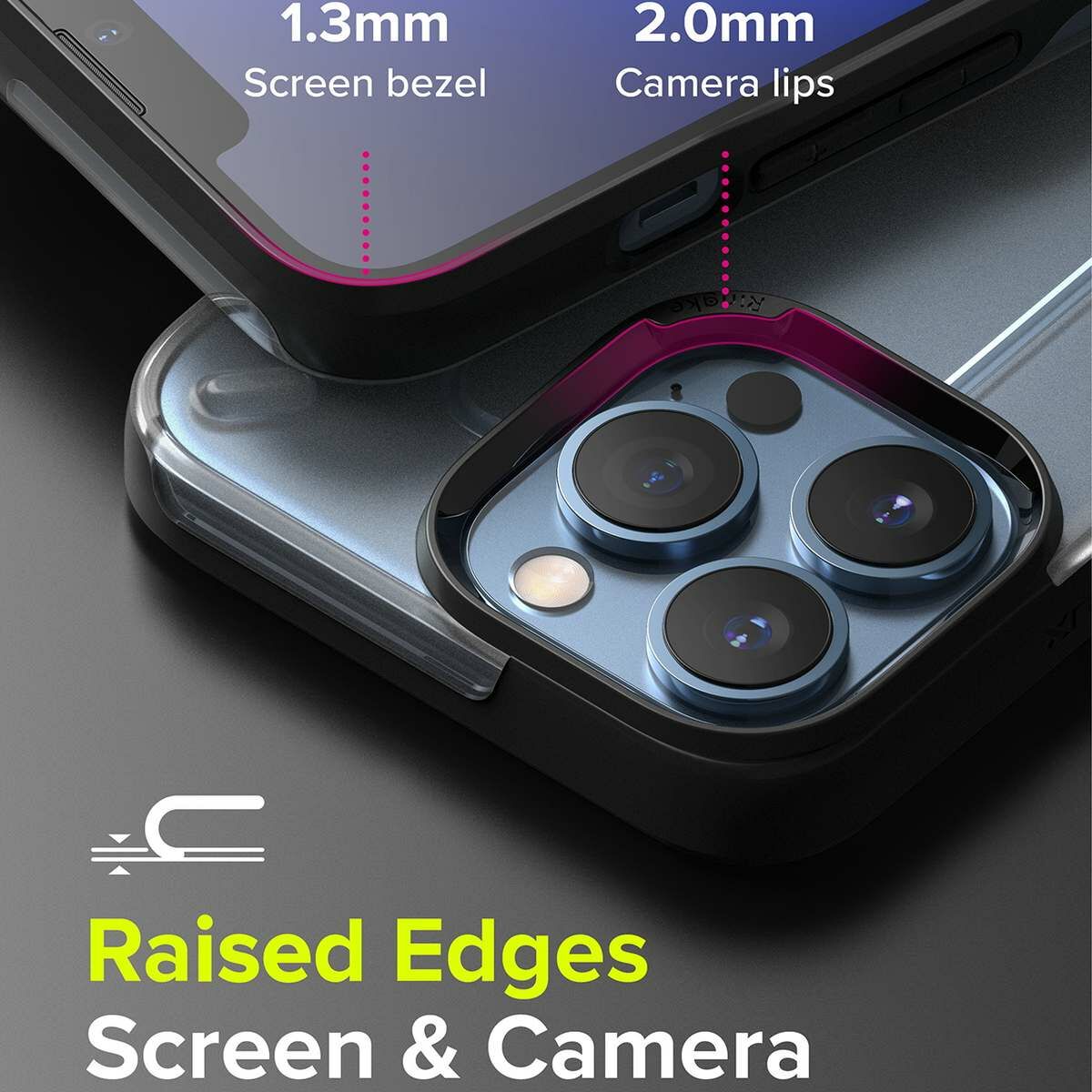Kép 5/6 - Ringke iPhone 13 Pro Max tok, UX, Matt átlátszó