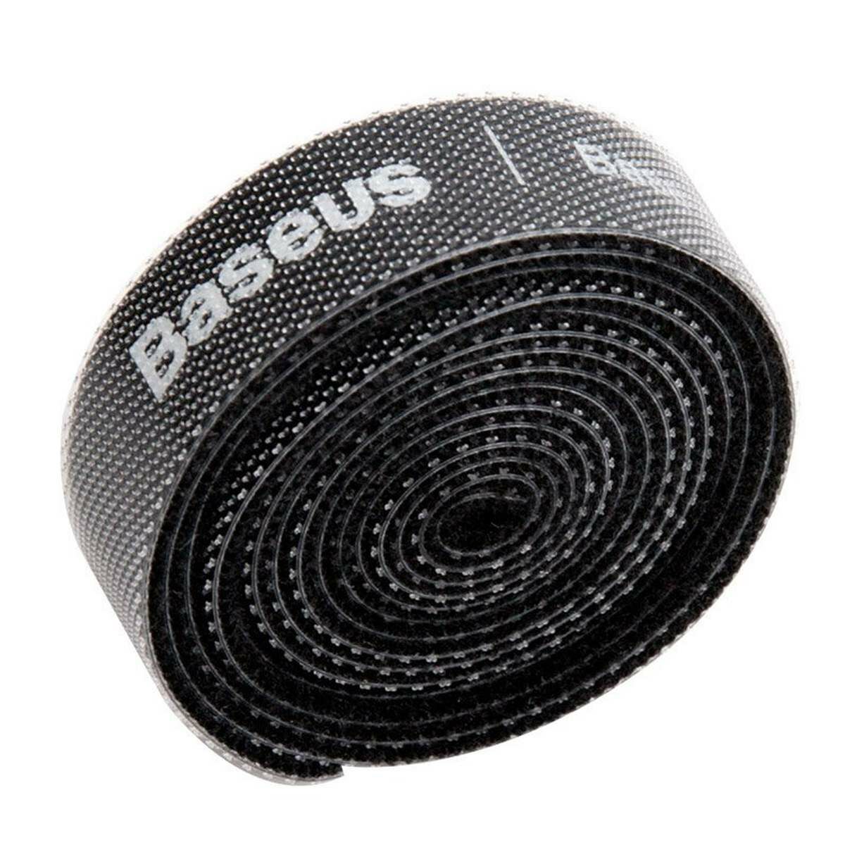 Baseus Rainbow Circle Velcro Straps 1m tépőzáras vágható szalag,  fekete (ACMGT-E01)