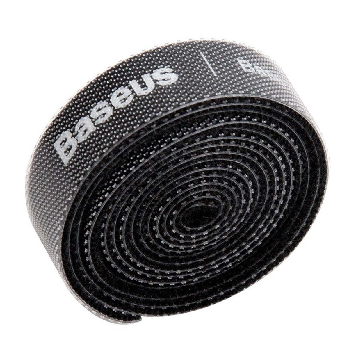 Kép 4/8 - Baseus Rainbow Circle Velcro Straps 1m tépőzáras vágható szalag,  fekete (ACMGT-E01)