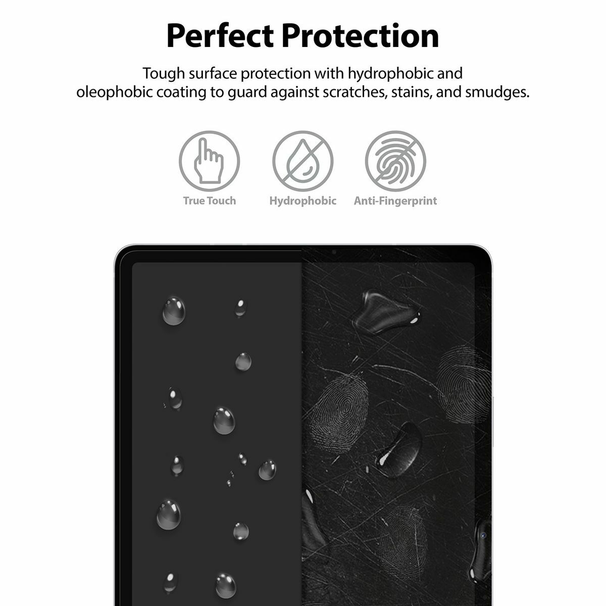 Kép 11/15 - Ringke Galaxy Tab S8+/ S7+/ S7 FE kijelzővédő, Invisible Defender ID, edzett üveg, átlátszó