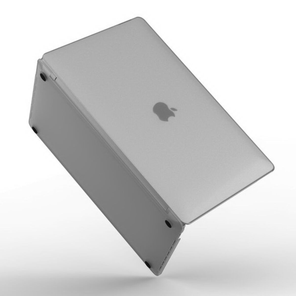 Kép 2/5 - WiWU MacBook Pro 13 inch (2016-2019) tok, iSHIELD Hard Shell borító, Fehér átlátszó