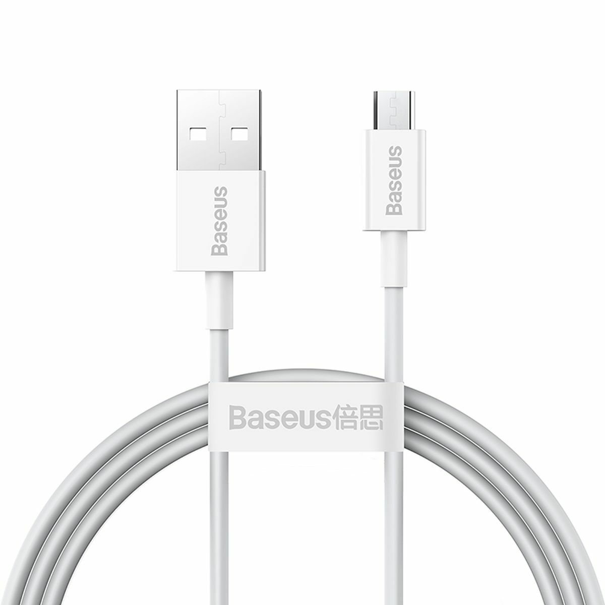 Kép 3/15 - Baseus Micro USB kábel, Superior, gyors töltő kábel, 2A, 1m, fehér (CAMYS-02)