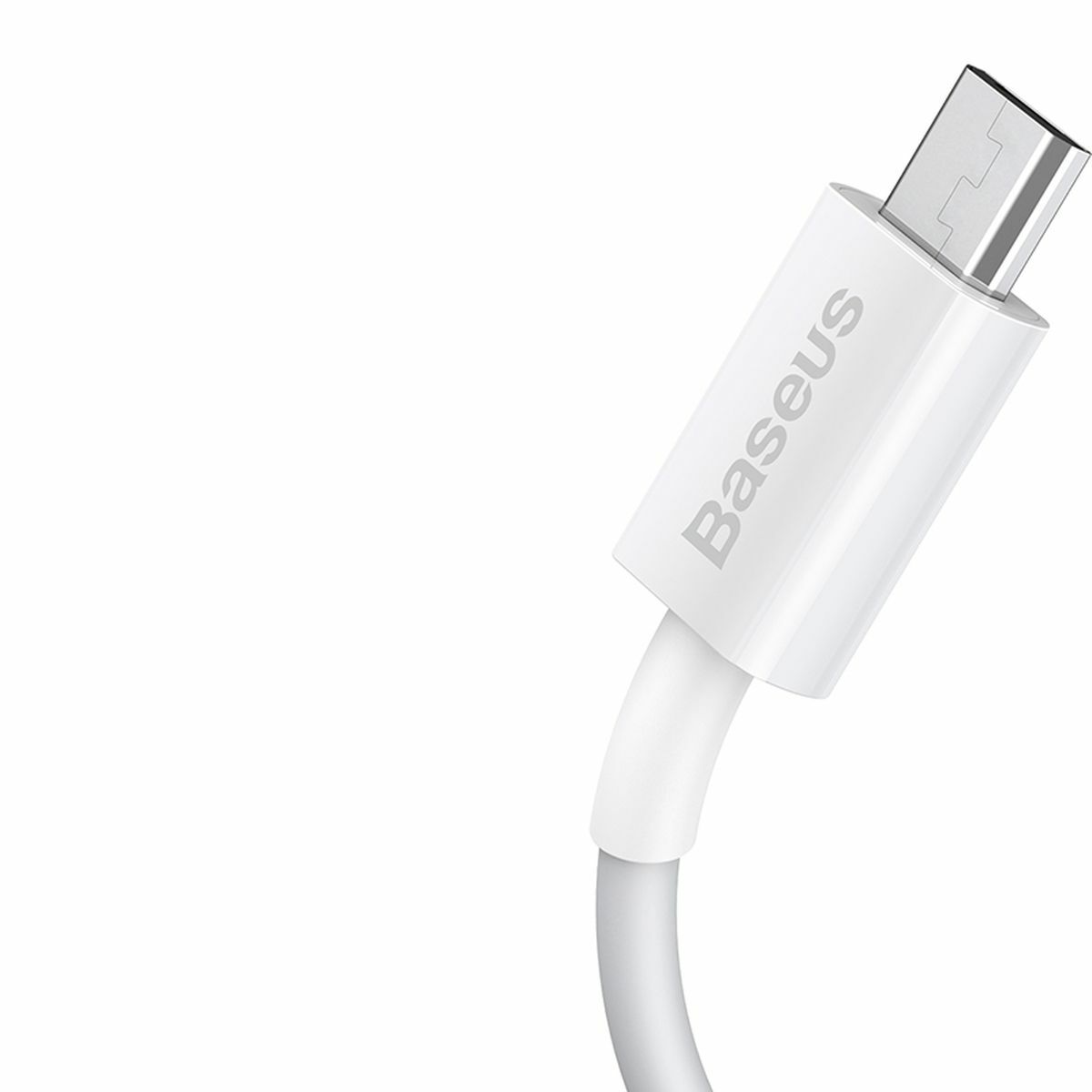 Kép 5/15 - Baseus Micro USB kábel, Superior, gyors töltő kábel, 2A, 1m, fehér (CAMYS-02)