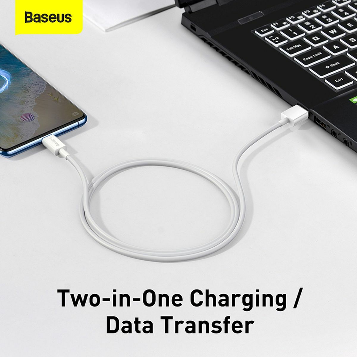 Kép 15/15 - Baseus Micro USB kábel, Superior, gyors töltő kábel, 2A, 1m, fehér (CAMYS-02)