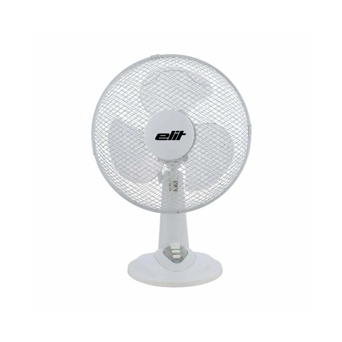 Elit FD-12 asztali ventilátor, 30 cm, 40W, három sebesség, széles forgási szög, fehér EU