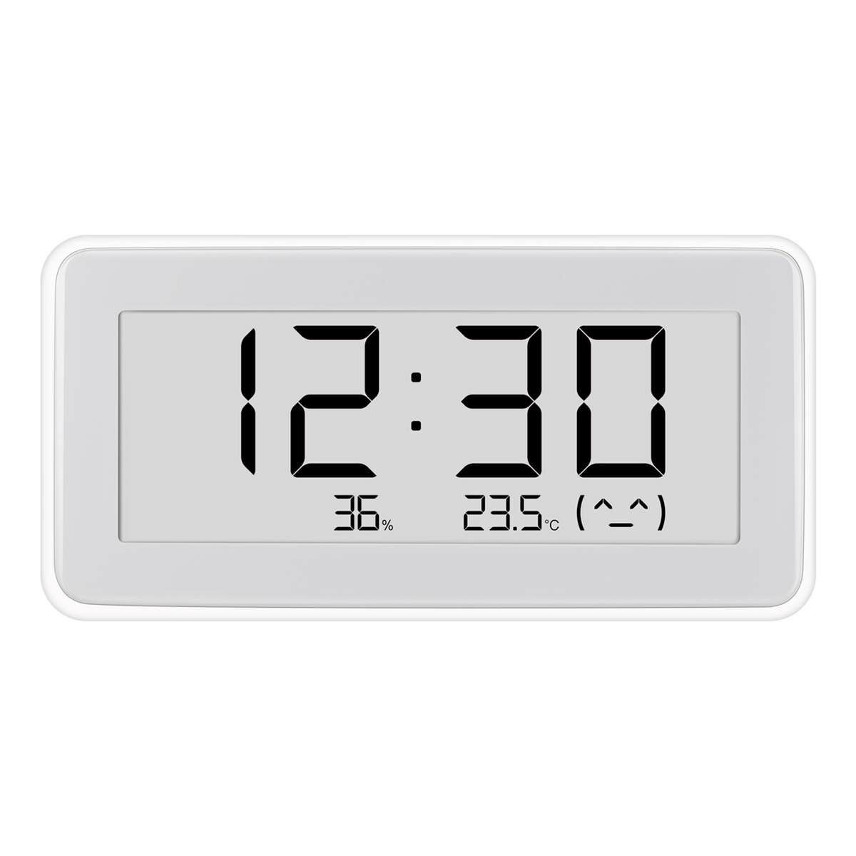 Kép 1/5 - Xiaomi Mi Temperature and Humidity Monitor Clock Pro, hőmérséklet és páratartalom mérő óra, fehér EU BHR5435GL
