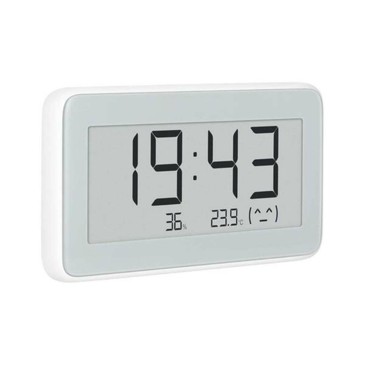 Kép 2/5 - Xiaomi Mi Temperature and Humidity Monitor Clock Pro, hőmérséklet és páratartalom mérő óra, fehér EU BHR5435GL
