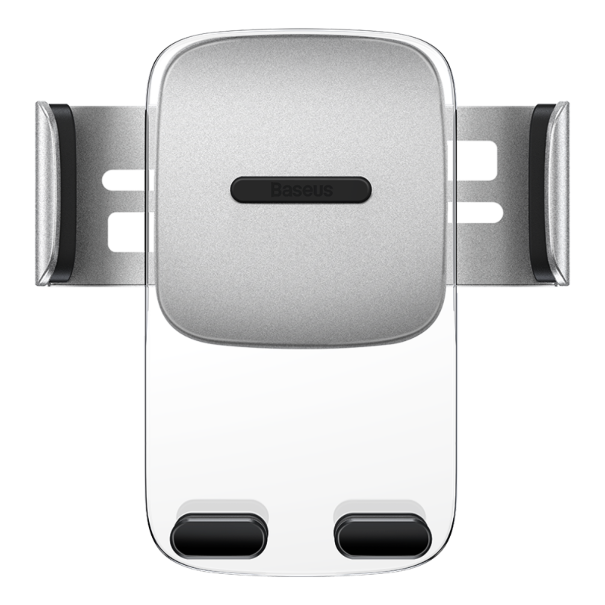 Kép 4/16 - Baseus autós telefon tartó, Easy Control Clamp Holder 2-in-1 gravitációs tartó (szellőzőrácsra és műszerfalra szerelhető), ezüst (SUYK000012)