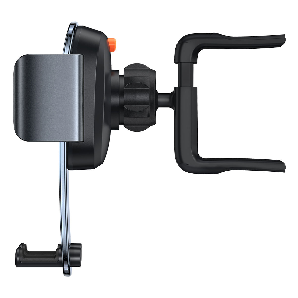 Kép 7/15 - Baseus autós telefon tartó, Easy Control Clamp Holder (kerek szellőzőrácsra szerelhető), 4.7 - 6.7 inchig, fekete (SUYK000201)