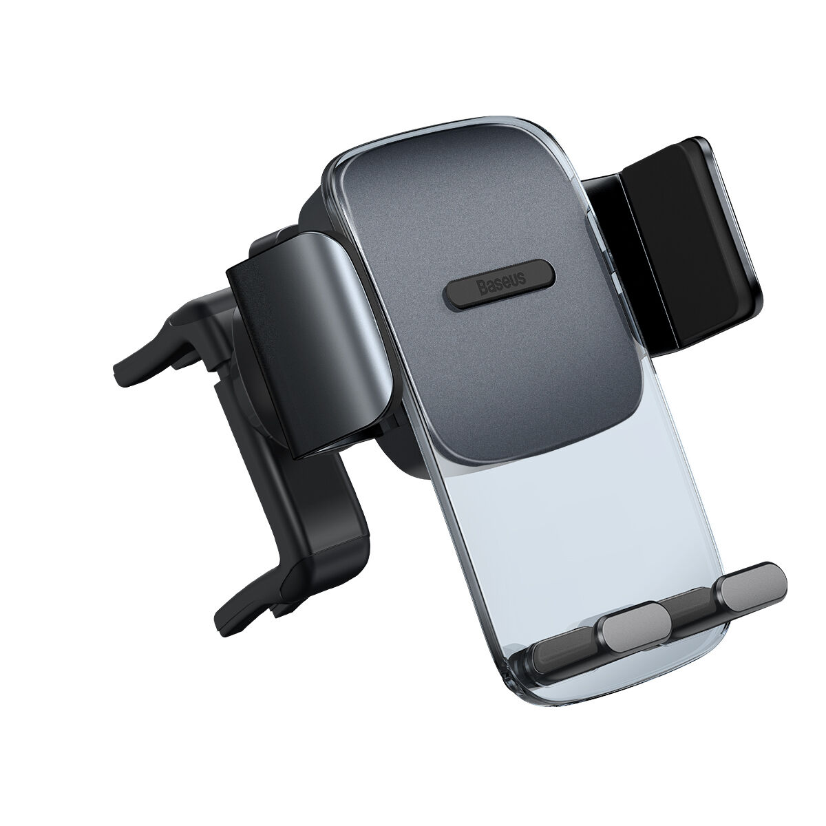 Kép 9/15 - Baseus autós telefon tartó, Easy Control Clamp Holder (kerek szellőzőrácsra szerelhető), 4.7 - 6.7 inchig, fekete (SUYK000201)