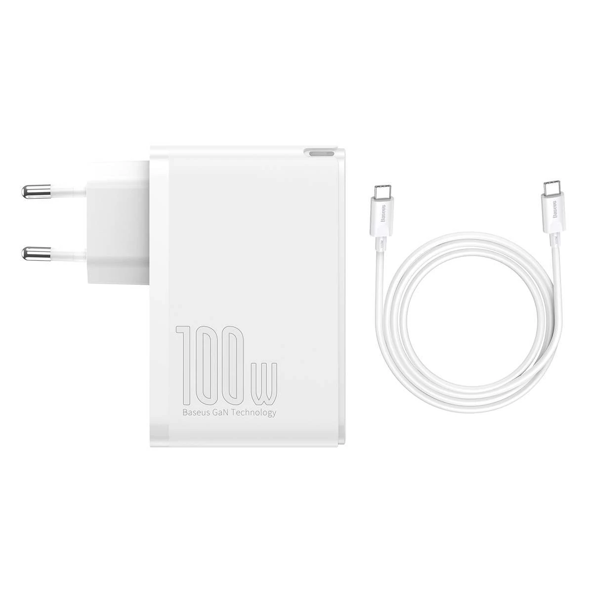 Kép 7/19 - Baseus hálózati töltő, GaN2 Pro gyorstöltő100W, fehér (CCGAN2P-L02)