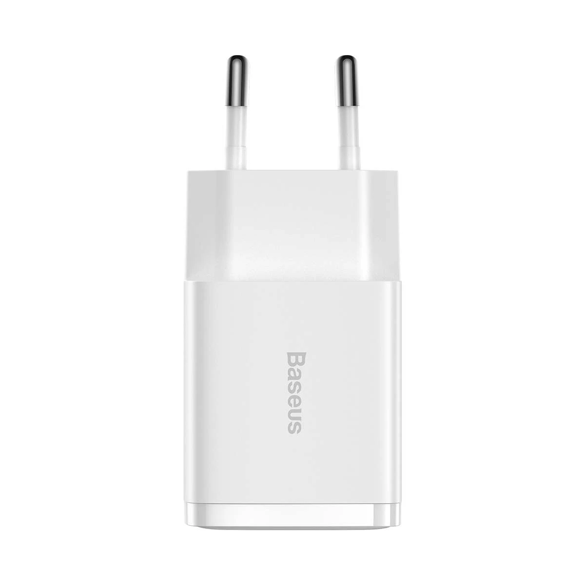 Kép 3/17 - Baseus hálózati töltő, Compact töltő U+U, 10.5W, EU, fehér (CCXJ010202)