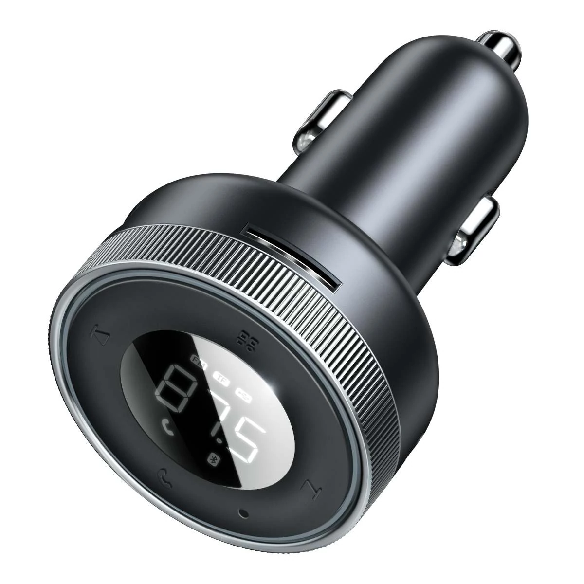 Kép 6/19 - Baseus autós töltő, Bluetooth Fm Transmitter Enjoy Car, LED kijelzővel, vezeték nélküli, U+U+3,5mm a