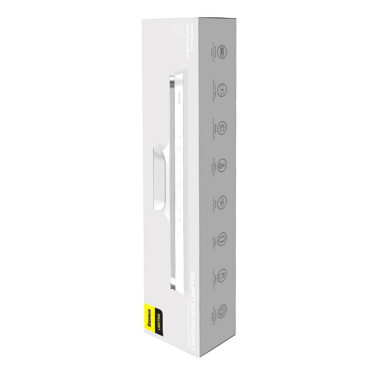 Kép 1/12 - Baseus mágneses LED lámpa fokozatmentes fényerő szabályzással, fehér (DGXC-02)