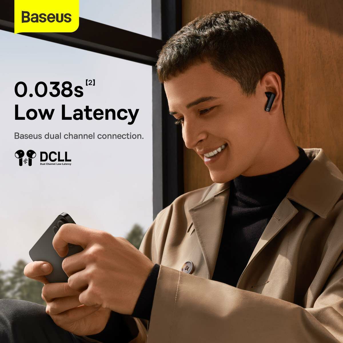 Kép 14/19 - Baseus fülhallgató, Bluetooth Bowie E9, BT 5.3, TWS, in-earphones, fekete (NGTW120001)