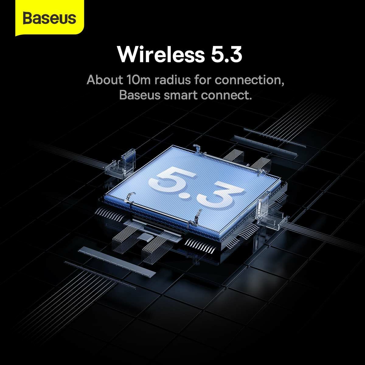 Kép 17/19 - Baseus fülhallgató, Bluetooth Bowie E9, BT 5.3, TWS, in-earphones, fekete (NGTW120001)
