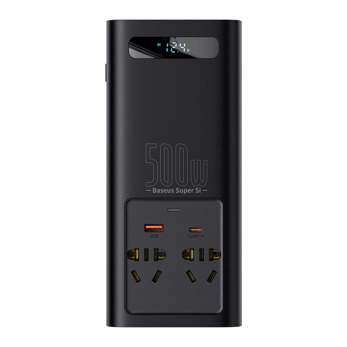 Kép 3/18 - Baseus autós kiegészítő, Power Inverter, áram átalakító, 150W 12V / 500W 220V (Type-C + USB + Dupla