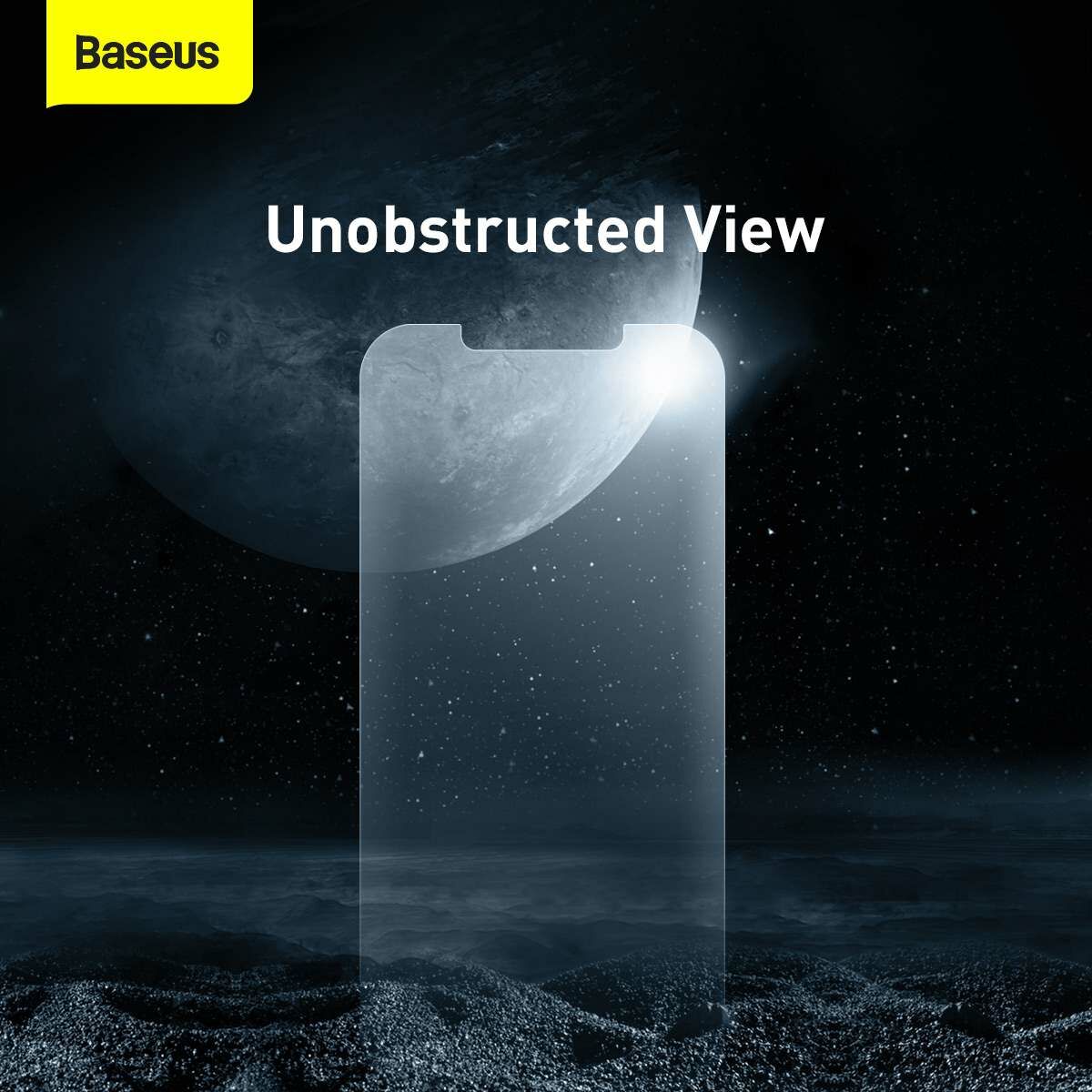 Kép 10/14 - Baseus iPhone 12 Pro Max 0.25 mm, Frosted Glass, teljes felületre, (2db/csomag), átlátszó (SGAPIPH67N-LM02)