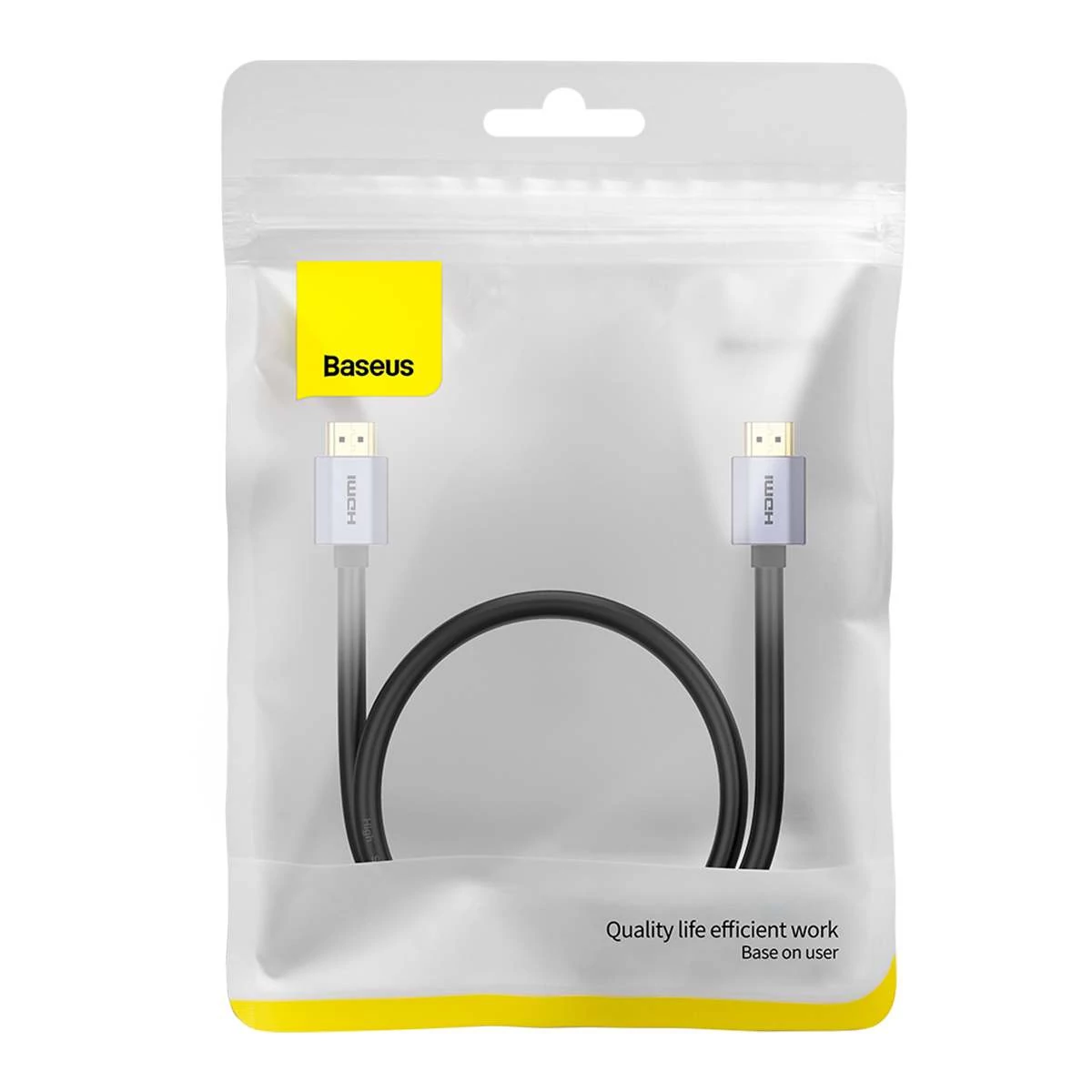 Baseus Videó kábel, High definition sorozat HDMI 2.0 - 4K 60Hz, 1m, fekete (WKGQ020001)
