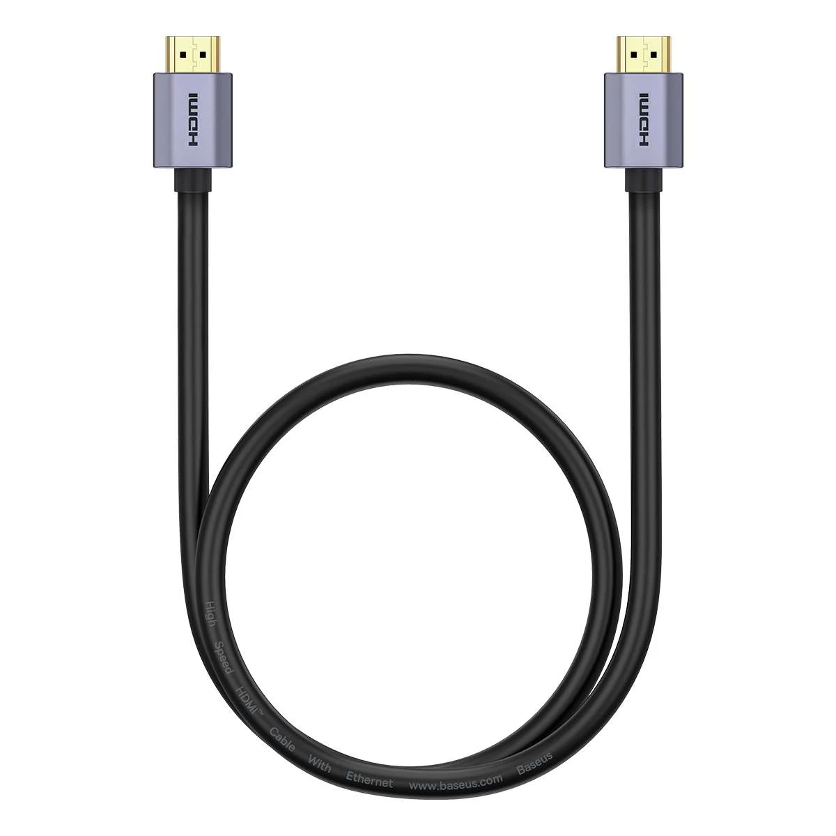 Kép 3/13 - Baseus Videó kábel, High definition sorozat HDMI 2.0 - 4K 60Hz, 1m, fekete (WKGQ020001)
