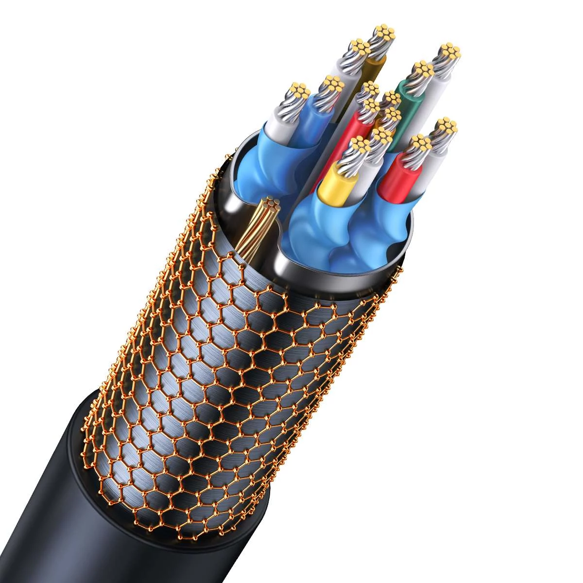 Kép 9/13 - Baseus Videó kábel, High definition sorozat HDMI 2.0 - 4K 60Hz, 1m, fekete (WKGQ020001)