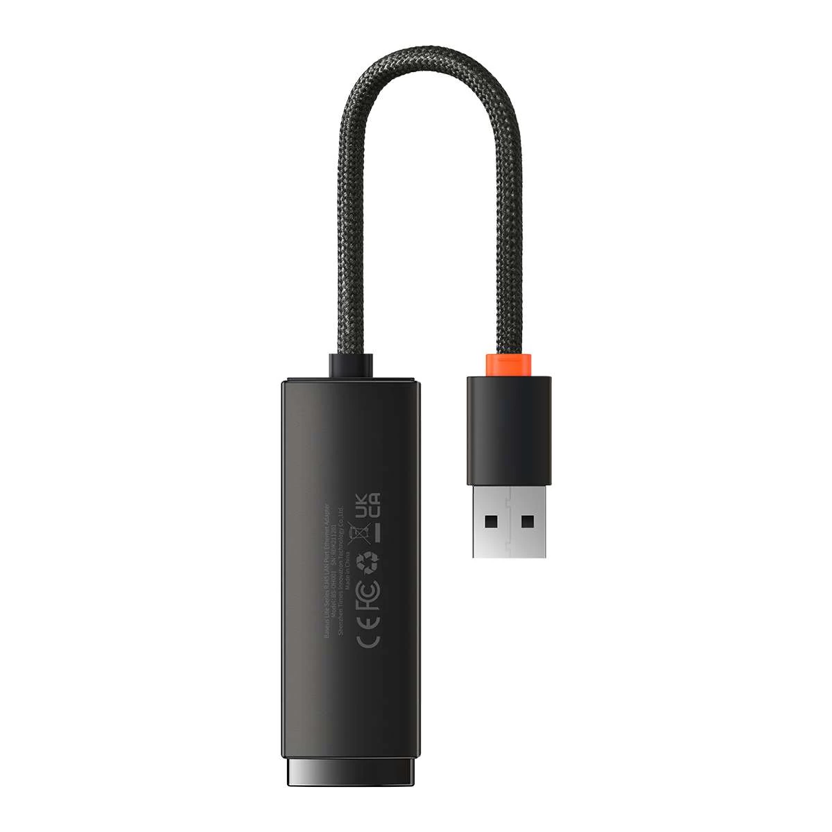 Kép 4/17 - Baseus HUB Lite Series Ethernet (USB-A bemenetről - RJ45 LAN port) adapter, 100Mbps, fekete (WKQX000