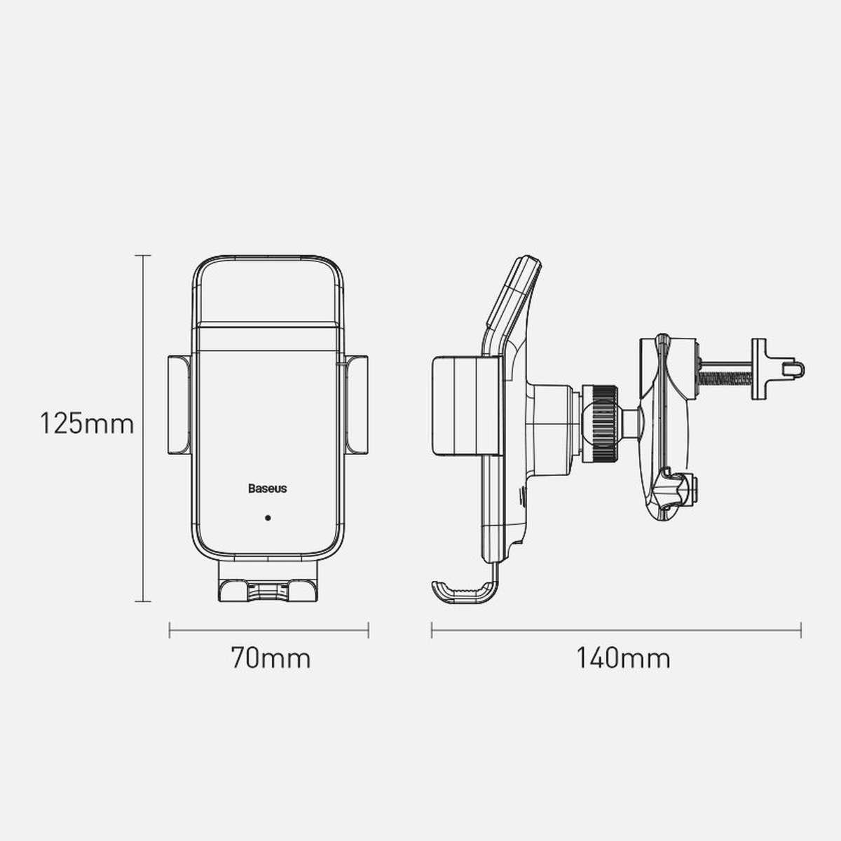 Kép 22/24 - Baseus tartó, elektromos biciklihez/scooterhez, 4.7 - 6.7 inch-ig, automata záró szenzor, napelem, (alkalmas bicklire, motorra), 150 mAh, fekete (SUZG000001)