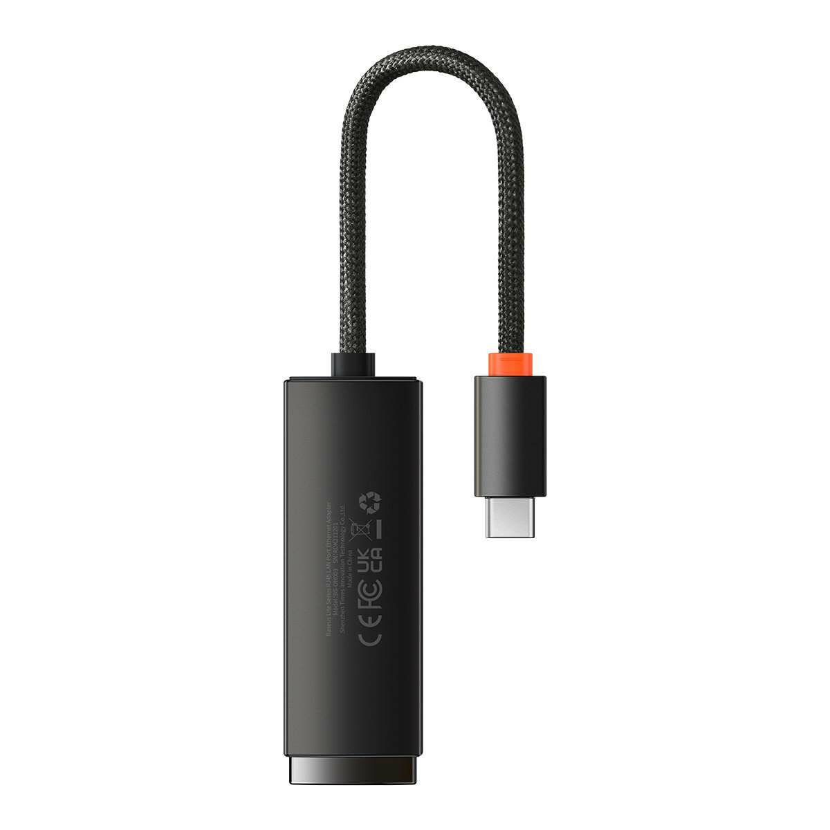 Kép 4/18 - Baseus hálózati adapter, Lite Series, USB Type-C - RJ-45, 1Gbps-ig, fekete (WKQX000301)