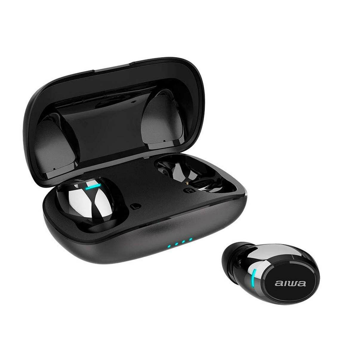 Kép 1/6 - AIWA EBTW-850 TWS Bluetooth Premium Metal vezeték nélküli fülhallgató, fekete EU