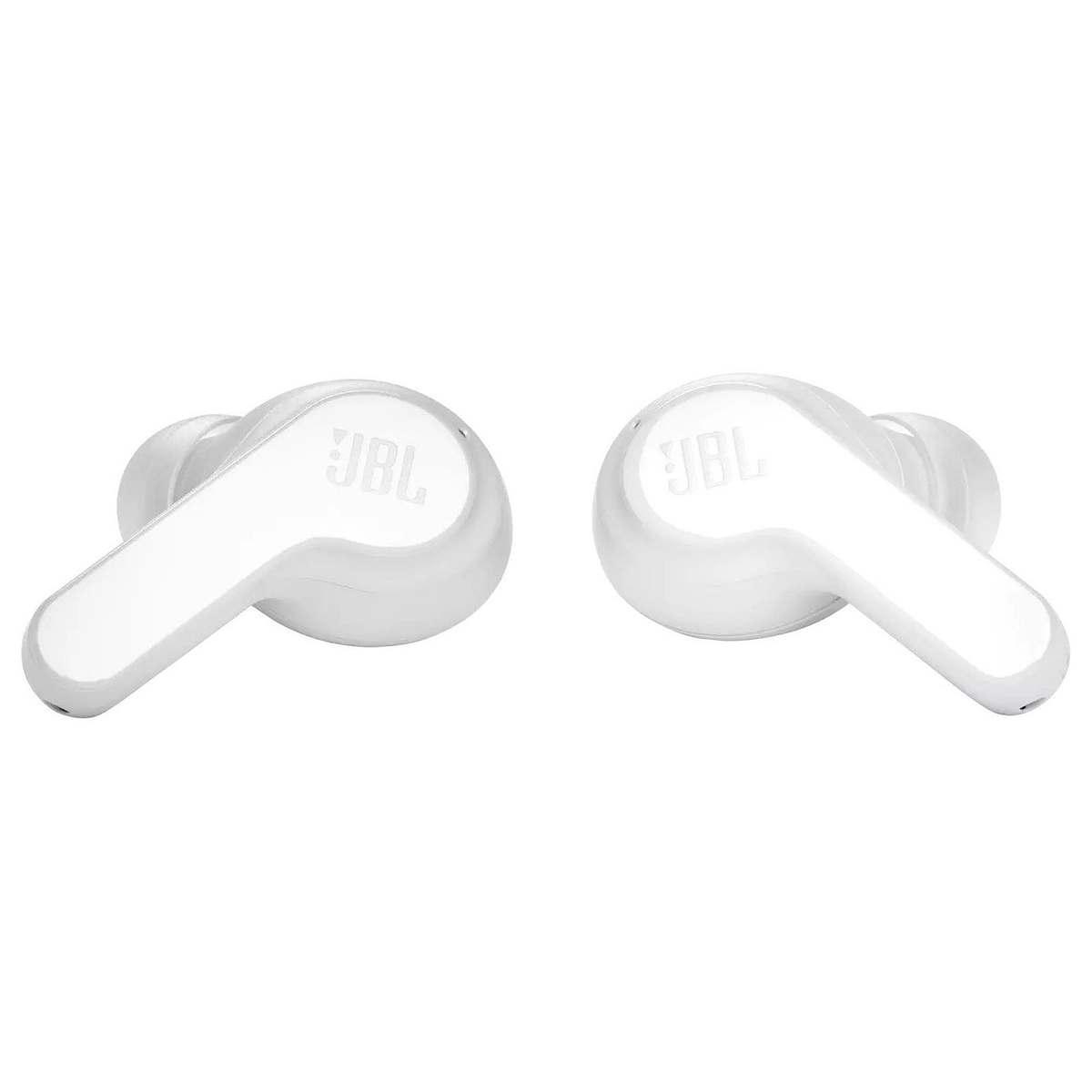 Kép 2/4 - JBL Wave 200 TWS Bluetooth vezeték nélküli fülhallgató, mély basszus, IPX2, érintésvezérlés, fehér EU
